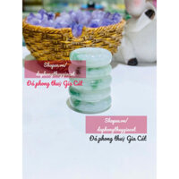 Nhẫn Đa Cẩm Thach Jadite A xanh táo svip size 16-18mm hàng kiểm định tặng kèm hộp cao cấp