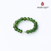 Nhẫn đá diopside lõi bạc mệnh hỏa mộc - Ngọc Quý Gemstones
