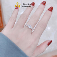 Nhẫn đá ghết 6 chấu xinh,nhẫn nữ bạc ta_bạc TAJ