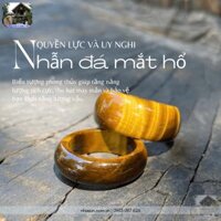 Nhẫn đá mắt hổ vàng nâu, biểu tượng của quyền lực và uy nghi