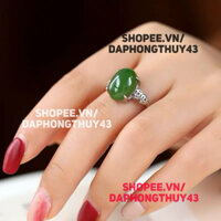 Nhẫn đa ngoc bich freesize chuẩn siêu đẹp kiểm định