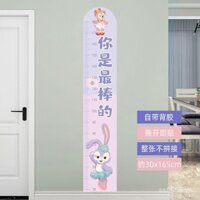 Nhãn dán biểu đồ chiều cao mới, tờ đầy đủ, thước đo chiều cao 2m thước, nhãn dán chiều cao hoạt hình cho trẻ em, trang trí phòng trẻ em