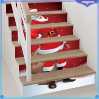 Nhãn dán cầu thang ông già Noel 3D Đồ dùng hiệu ứng lập thể Chủ đề Giáng sinh