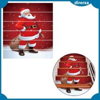 Nhãn dán cầu thang ông già Noel 3D Đồ dùng hiệu ứng lập thể Chủ đề Giáng sinh