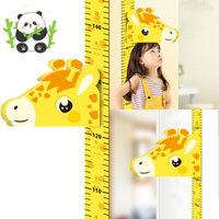 Nhãn dán chiều cao từ tính kỷ lục chiều cao trẻ em, hươu cao cổ, nhãn dán tường, thước đo chiều cao