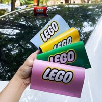 Nhãn dán có thể giặt được, nhãn dán xe, trang trí xe Lego, nhãn dán sáng tạo, sửa đổi thân xe, logo đồ chơi cửa xe