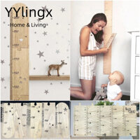 Nhãn dán đo chiều cao YYLINGX, kèm theo Nhãn dán ghép hình Xếp hình trẻ em Biểu đồ tăng trưởng, Gỗ nghệ thuật treo tường sáng tạo DIY Trẻ em Thước đo chiều cao Kindgarden