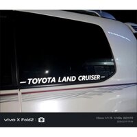 Nhãn dán Logo thân xe ô tô Toyota Land Cruiser Biểu tượng 2 CÁI