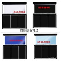 Nhãn dán nền bể cá màu đen trắng xanh tự dính, nhãn dán bể cá rồng sấm sét, nhãn dán kính chống nước mới BETX