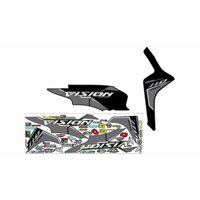 NHÃN DÁN TEM CHẾ VISION ĐEN TRẮNG DECAL 3 LỚP CHỐNG NƯỚC ĐỘ BÁM DÍNH CAO