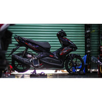 Nhãn dán tem rời air blade đỏ đen decal 3 lớp dán xe đen