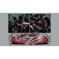 NHÃN DÁN TEM RỜI EXCITER 155 ĐO ĐEN CHO XE ĐEN DECAL 3 LỚP CHỐNG NƯỚC ĐỘ BÁM DÍNH CAO