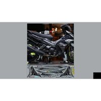 NHÃN DÁN TEM RỜI  EXCITER135 LC 135 XÁM ĐEN CHO XE MÀU ĐEN DECAL 3 LỚP CHỐNG NƯỚC ĐỘ BÁM DÍNH CAO