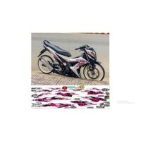 NHÃN DÁN TEM RỜI SONIC TRẮNG HỒNG CHO XE TRẮNG DECAL 3 LỚP CHỐNG NƯỚC ĐỘ BÁM DÍNH CAO