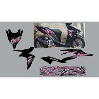 NHÃN DÁN TEM RỜI TRẮNG ĐEN HỒNG CCHO XE ĐEN DECAL 3 LỚP CHỐNG NƯỚC ĐỘ BÁM DÍNH CAO