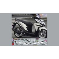 NHÃN DÁN TEM RỜI VARIO TRẮNG ĐEN CHO XE TRẮNG DECAL 3 LỚP CHỐNG NƯỚC ĐỘ BÁM DÍNH CAO