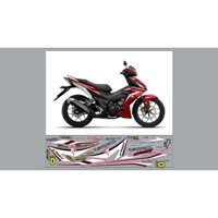 NHÃN DÁN TEM RỜI WINNER 150 TRẮNG ĐỎ CHO XE ĐỎ ĐEN DECAL 3 LỚP CHỐNG NƯỚC ĐỘ BÁM DÍNH CAO