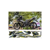 NHÃN DÁN TEM RỜI WINNER X VÀNG ĐEN CHO XE ĐEN DECAL 3 LỚP CHỐNG NƯỚC ĐỘ BÁM DÍNH CAO