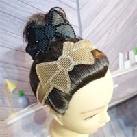 Nhãn dán tóc xếp nếp phong cách Nhật Bản và Hàn Quốc Nhãn dán tóc bị hỏng Bow Flower Hairband Magic Sticky Hair Ball Head Disc Hair Flower BH250324E