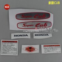 Nhãn dán trang trí xe hơi chống nước hình chữ Honda Cub