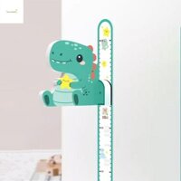 Nhãn dán trẻ em GOURMETGALORE, Nhãn dán tường chiều cao hoạt hình 3D cho bé, Trang trí 65-180cm thực tế với thước có thể tháo rời Thước đo chiều cao âm thanh nổi cho gia đình