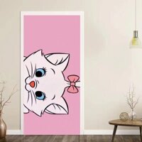 Nhãn Dán Tự Dính Giấy Dán Tường Giảm 50% Miếng Dán Cửa Phòng Ngủ Trượt Tủ Quần Áo Bằng Gỗ Miếng Dán Cửa Phòng Nội Thất Dễ Thương Tân Trang Chống Thấm Nước Toàn Bộ C