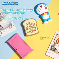 Nhãn dán tủ lạnh sáng tạo Doremon, Trang trí sáng tạo ba chiều 3D, Bánh mì nhớ dễ thương Cửa tùy ý, Bảng tin Nhãn dán từ tính