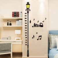 Nhãn dán tường 3D acrylic nhẹ đo chiều cao mới cho lối vào phòng khách nhà đơn giản cho trẻ em và người lớn nhãn dán tường đo chiều cao