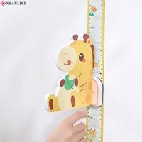 Nhãn dán tường chiều cao cho bé NBANLIKE, Nhãn dán trẻ em hoạt hình 65-180cm, Nhãn dán dễ thương có thước có thể tháo rời Thước đo chiều cao trang trí Phòng trẻ em