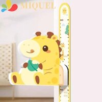 Nhãn dán tường chiều cao cho bé MIQUEL, Nhãn dán trẻ em quảng cáo 3D, Dễ thương 65-180cm với thước có thể tháo rời Thước đo chiều cao âm thanh nổi trang trí Phòng trẻ em
