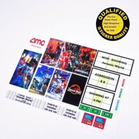 Nhãn dán tùy chỉnh cho Rạp chiếu phim cung điện LEGO 10184 10232, Công viên kỷ Jura, chất lượng cao cấp
