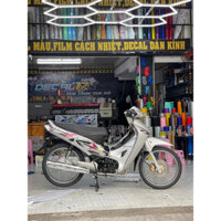 Nhãn dán wave r dán xe future 2 màu bạc in decal trong suốt