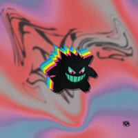 Nhãn dán xe phản quang TLP, Đường mòn cầu vồng đầy màu sắc Pokemon Geng Ghost, Nhãn dán phẳng trên ô tô