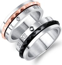 Nhẫn Đeo Cặp Cho Nam Và Nữ Chất Liệu Thép Titan Không Rỉ Không Dị Ứng TT 1325 - Nữ - 5