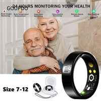 Nhẫn đeo ngón tay GOUPDO NFC, có theo dõi giấc ngủ Vòng thông minh chống nước, Quà tặng sáng tạo Cặp đôi kết nối chống bụi có thể đeo được
