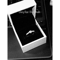 nhẫn đính đá hình tim xinh xắn , nhẫn cầu hôn , nhẫn bạc nữ Dung Bạc