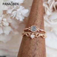 Nhẫn Đính Đá opal Tinh Xảo Sang Trọng Cổ Điển Cho Nữ