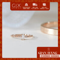 Nhẫn đính hôn bạc mạ vàng 18k đẹp giá rẻ gắn kim cương nhân tạo Gix Jewel