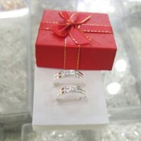 Nhẫn đính hôn ,cầu hôn bạc ta cao cấp