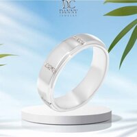 Nhẫn Đôi  Bạc 925 Đính Đá CZ Xi Rhodium/Vàng hồng N0087