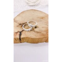 Nhẫn đôi bạc 925, nhẫn cặp bạc thật đẹp đơn giản - trang sức Lợi Hoàn