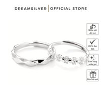 Nhẫn Đôi Bạc Dreamsilver, Nhẫn Cặp The Serenity Chỉnh Được Size ND052