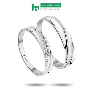 Nhẫn đôi Bạc Hiểu Minh NC118 mãi bên nhau (Bạc)