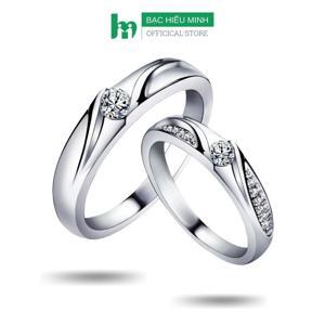 Nhẫn đôi Bạc Hiểu Minh NC356 - Vợ và chồng
