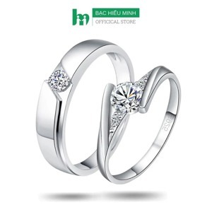 Nhẫn đôi Bạc Hiểu Minh NC398 - Quan tâm