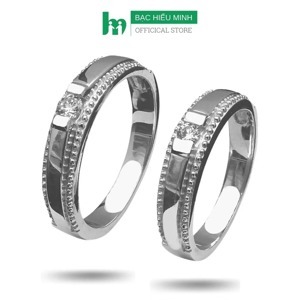 Nhẫn đôi Bạc Hiểu Minh NC522 Mình Là Của Nhau