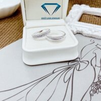 Nhẫn đôi bạc nam nữ, nhẫn cặp tình yêu mẫu mới đính đá nhỏ sáng đẹp - Kho sỉ bạc Nhất Linh