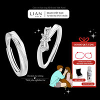 Nhẫn đôi bạc [Nhận khắc tên Love4], Nhẫn cặp bạc dáng freesize dành cho cặp đôi, quà tặng bất ngờ