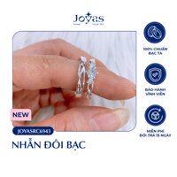 Nhẫn đôi bạc ta Joyas - Nhẫn bạc đôi - JOYASRC6943