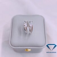 Nhẫn đôi bạc thật đính đá, nhẫn cặp tình yêu sáng đẹp - Kho sỉ bạc Nhất Linh